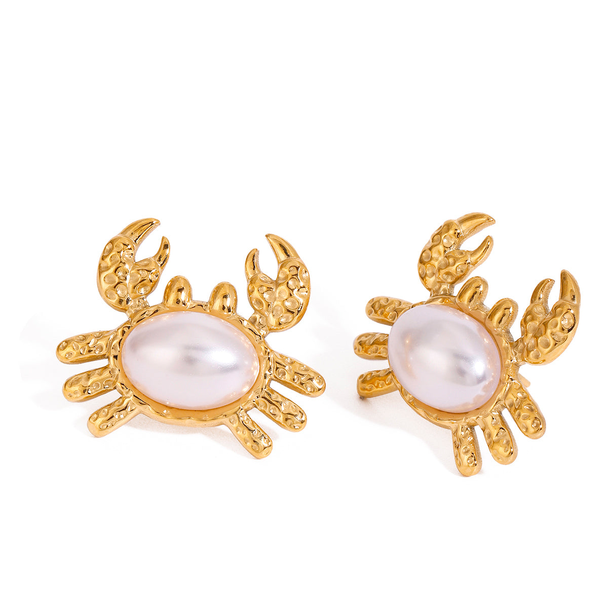 Beach Babe Crab Studs