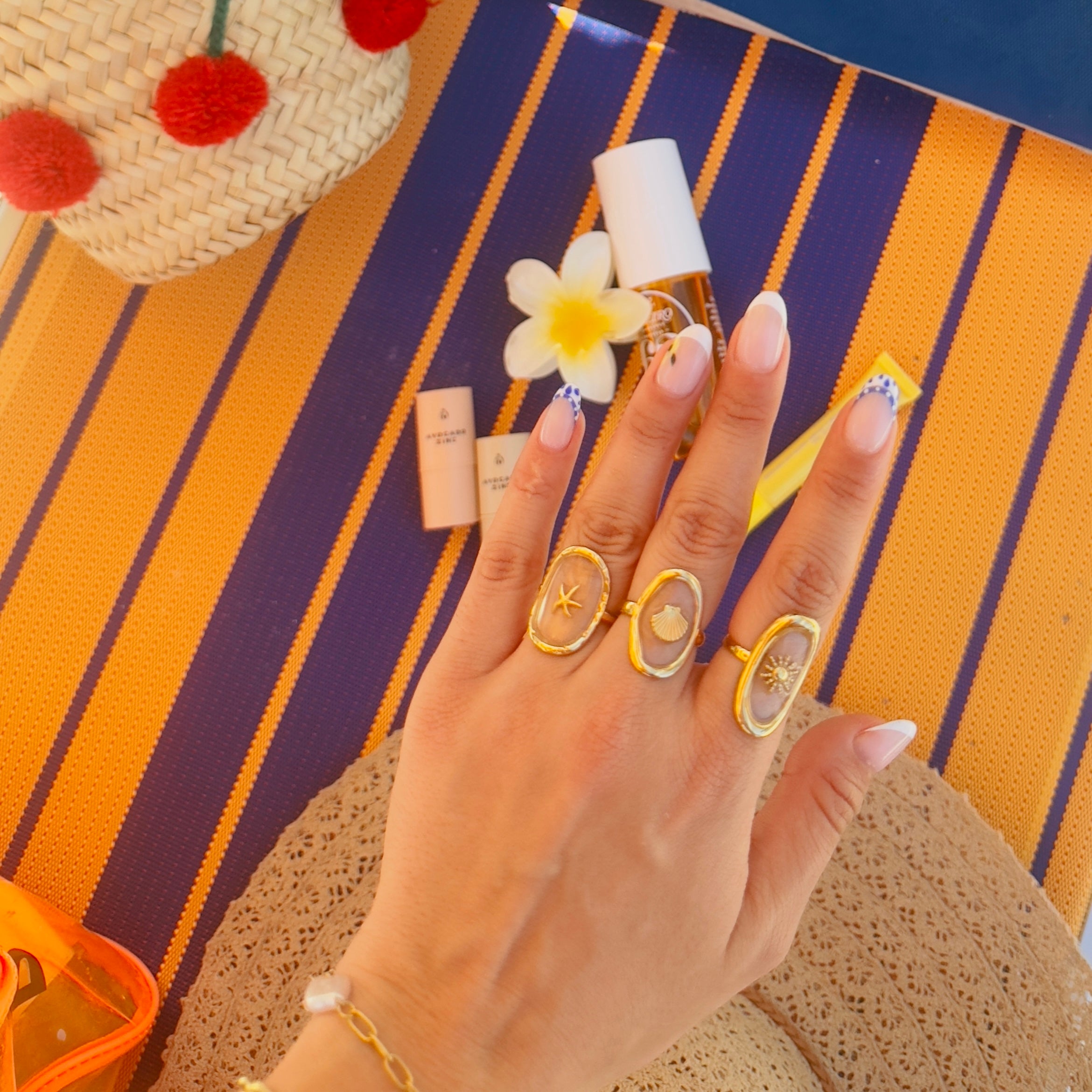 Sea-glass Starfish Ring