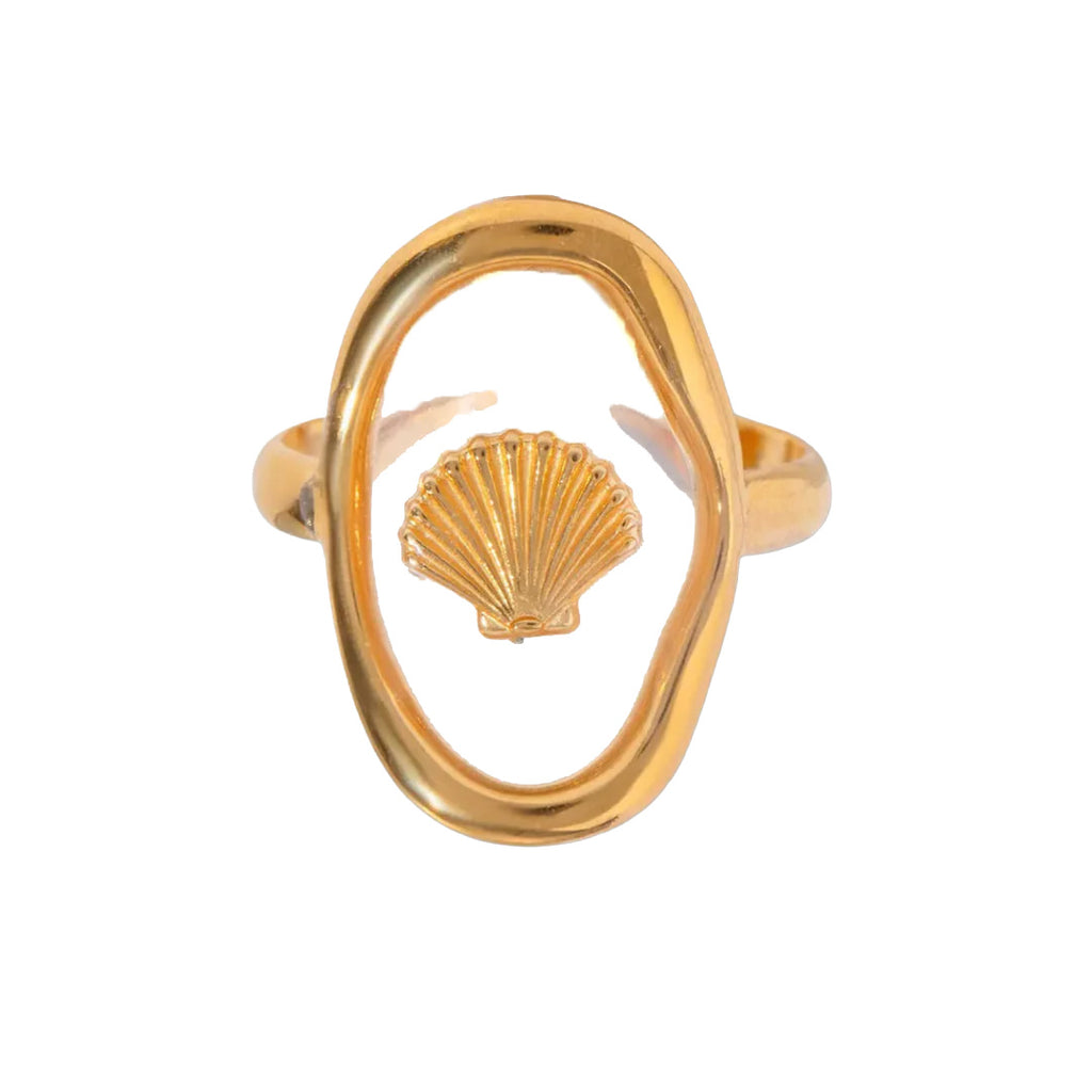 Sea-glass Shell Ring